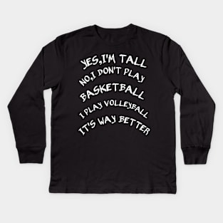 Volleyball Player Apparel gift Kids Long Sleeve T-Shirt